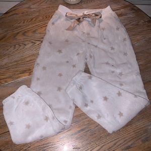 Z SUPPLY Chill plush fleece star lounge pant/elastic waist w/drawstring/S